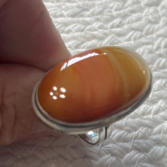 Beautiful SARDONYX Handmade Sterling 925 Ring Size 6.75 #883D - Picture 2 of 3